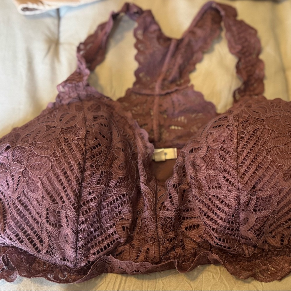 Maurices Lace Bralette in Plum